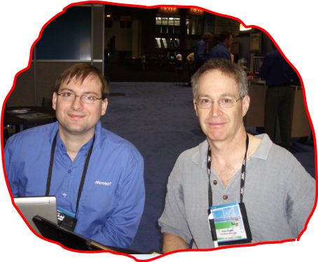 Peter Kellner and Steve Carroll of Microsoft