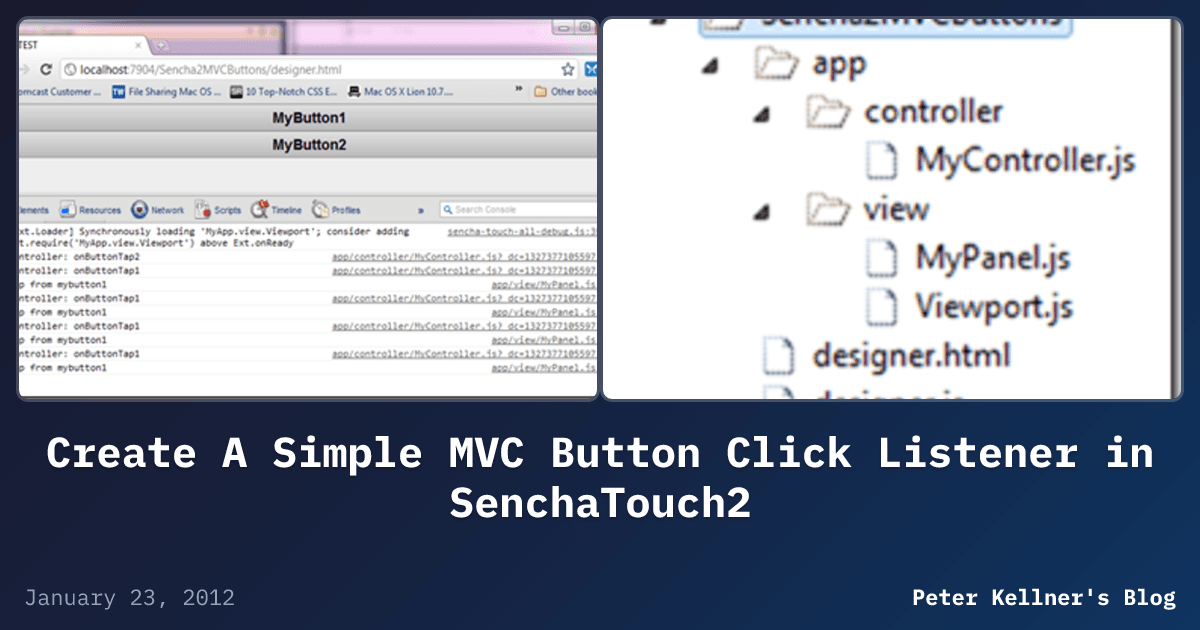 Create A Simple MVC Button Click Listener in SenchaTouch2 | Peter ...